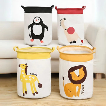 Cesto De Ropa Para Dormitorio Lavandería Diseño De Animales