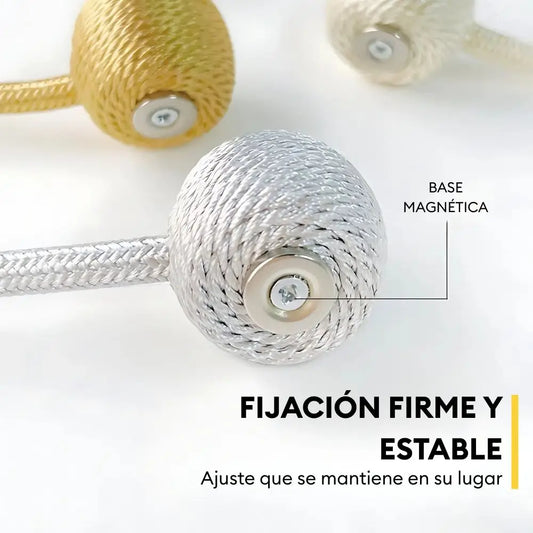 Set de 2 Sujetadores De Cortina Magnético