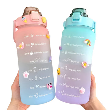 Tomatodo Portátil Bicolor Mate Motivacional Con Stickers 2D y 3D