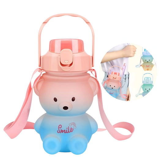 Tomatodo Portátil Oso Smile Con Stickers de 950 ml