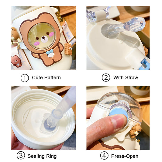 Tomatodo Hello Bear Con Sorbete y Stickers De 720 ml