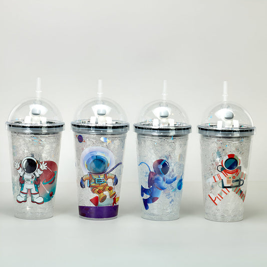 Vaso Tomatodo Con Gel Para Enfriar Diseños De Astronauta 450 ml