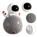 Alcancia decorativa modelo astronauta con luz vista central