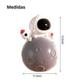 medidas de la alcancia decorativa modelo astronauta con luz