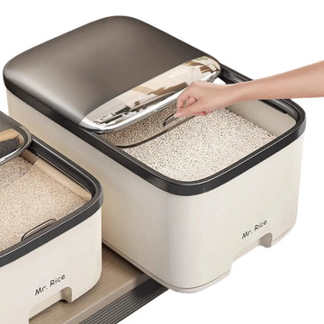 Contenedor de arroz multiusos Mr. Rice con tapa hermética