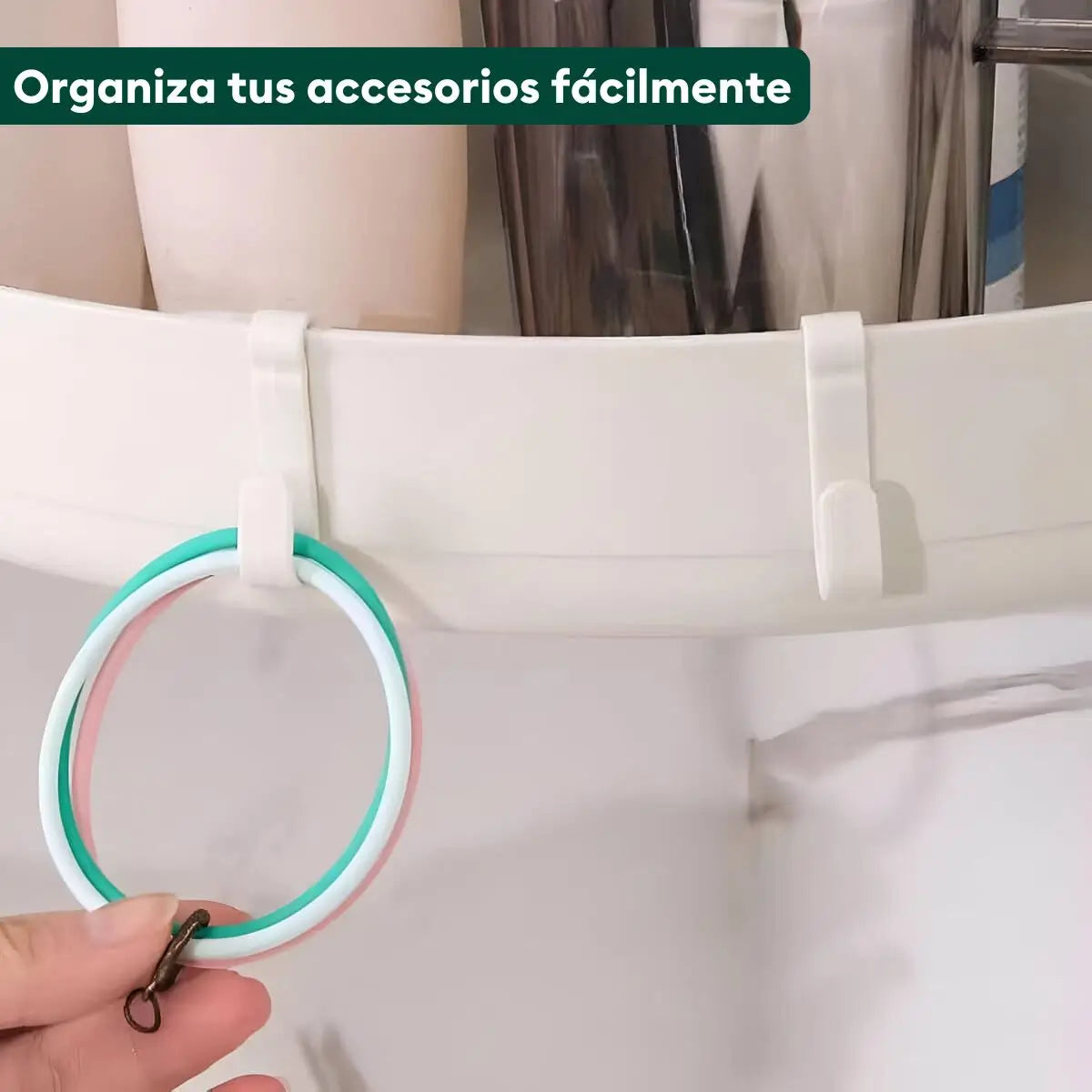 Detalle del diseño práctico con escurridor