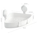 Medidas del esquinero de baño con ventosas