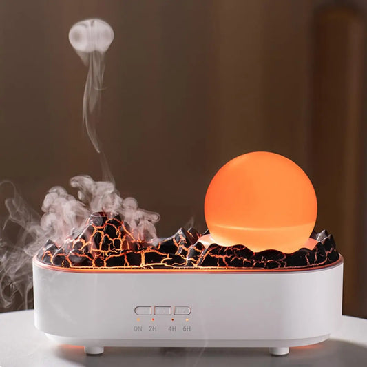 Efecto visual de humo del humidificador modelo Volcán