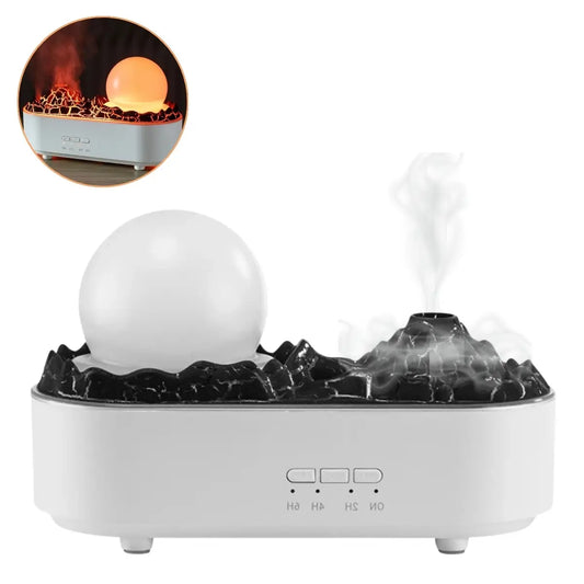 Humidificador de aire modelo Volcán con efecto decorativo