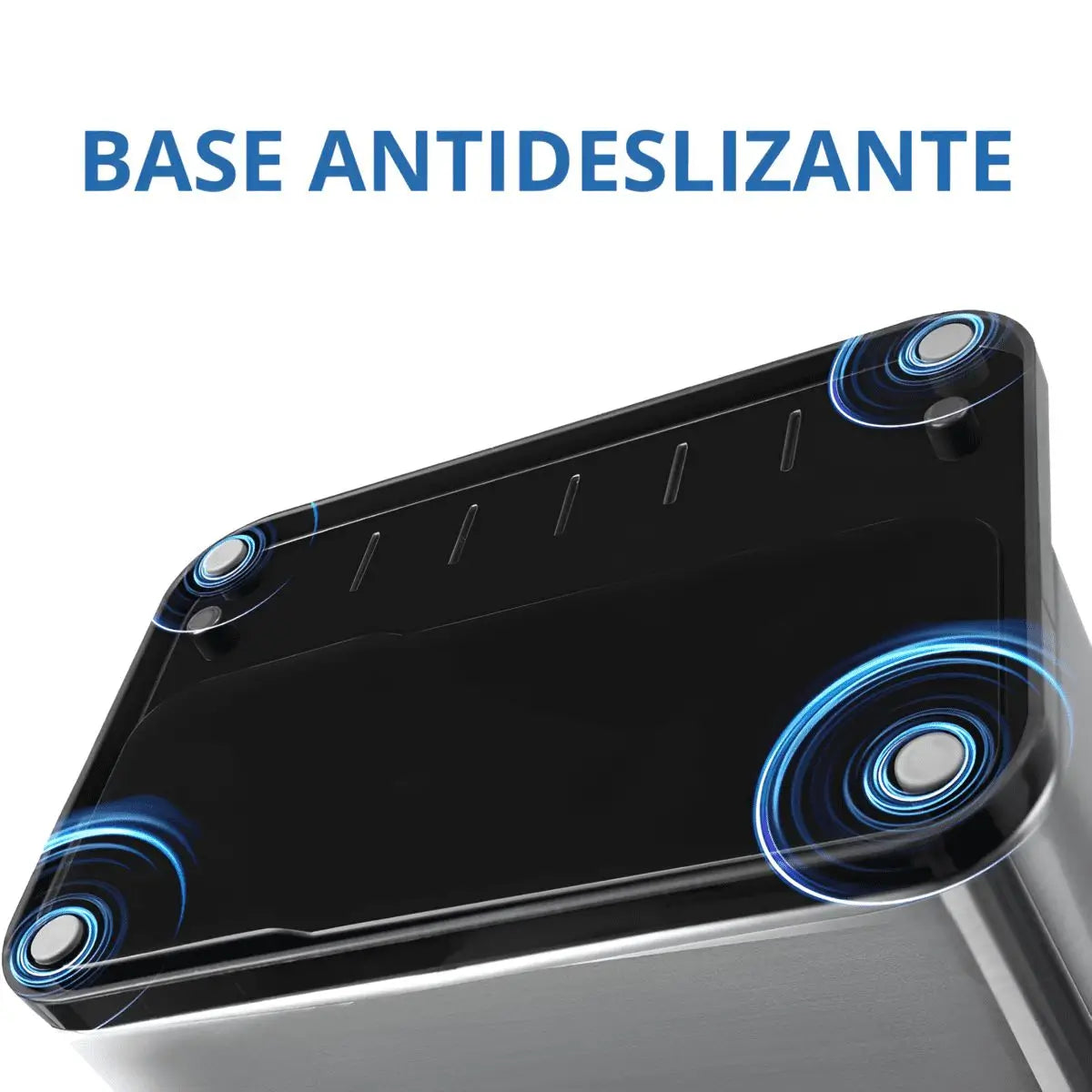 Base antideslizante del organizador de acero inoxidable