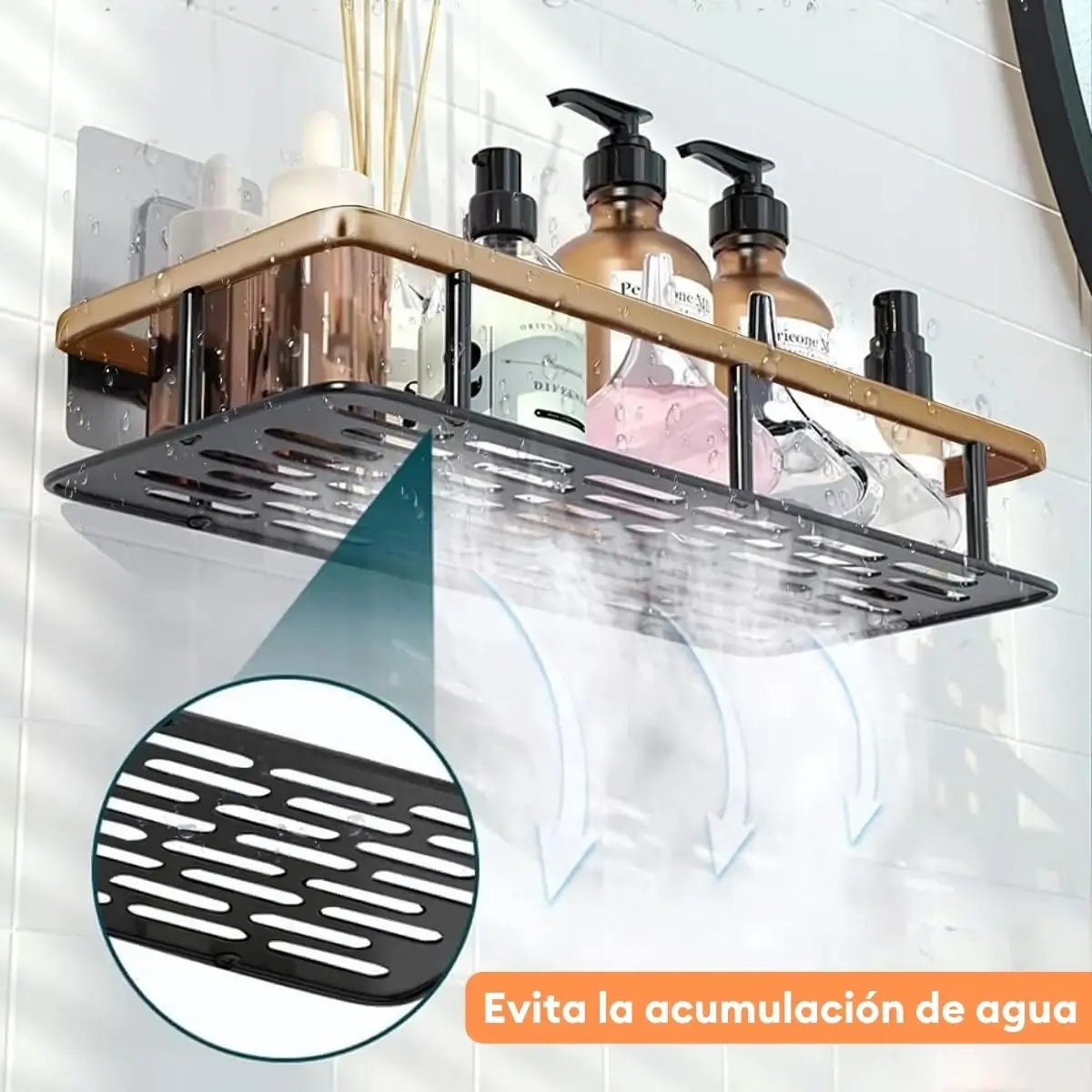 Capacidad de carga de la repisa organizadora Pinpin