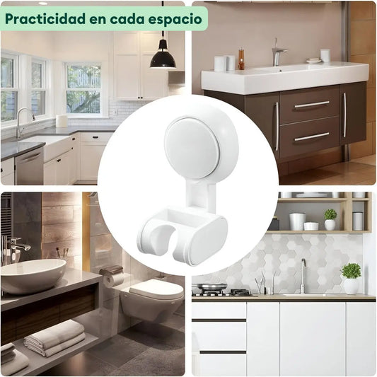 Soporte para cabezal de ducha en uso con ajuste