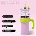 Detalles de la taza térmica modelo Think con acero inoxidable