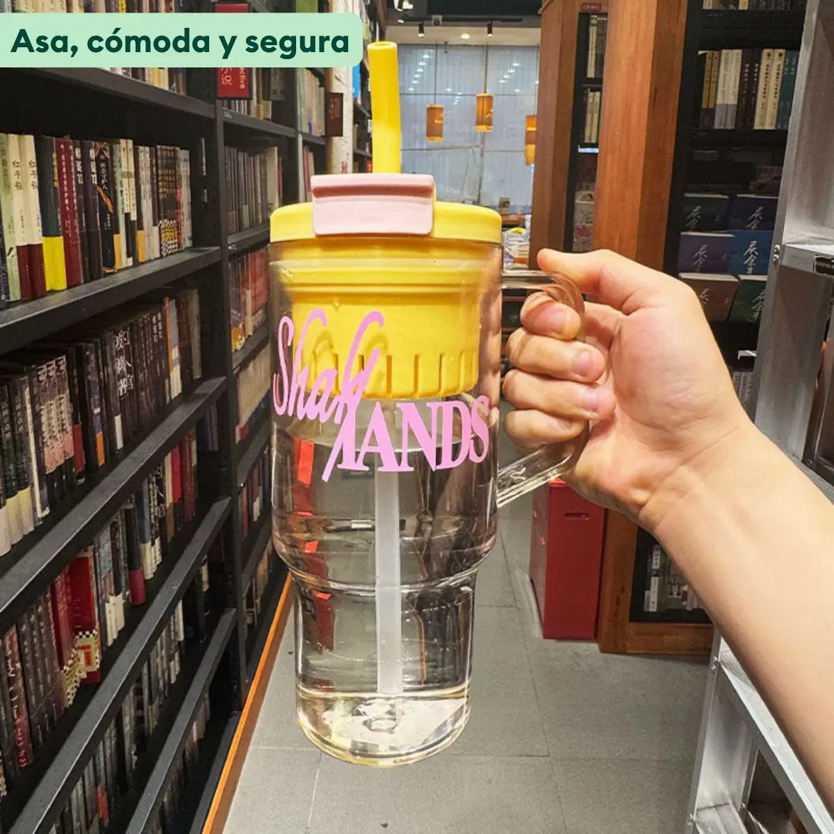 Tomatodo Shake Hands con asa cómoda y segura