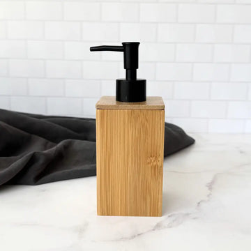 Dispensador de Jabón Liquido para Baño y Cocina Bambú