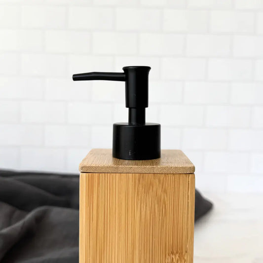 Dispensador de Jabón Liquido para Baño y Cocina Bambú