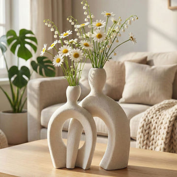 Juego de Jarrones Nórdicos de Cerámica Amparo