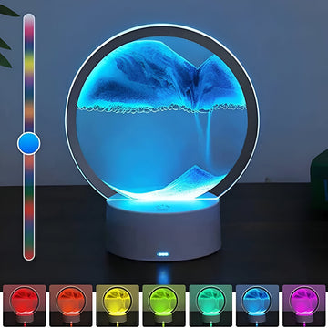 Lámpara Led RGB Tipo Reloj De Arena