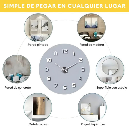 Reloj Decorativo de Pared Modelo 3D Moderno