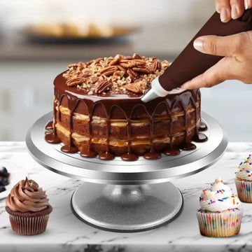 Base Giratoria para Tortas de Aluminio