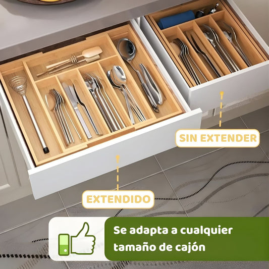 Organizador de Cubiertos Ajustable para Cajones