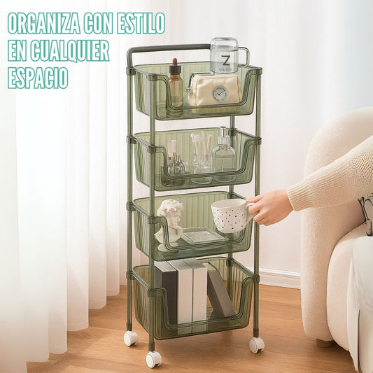 Carrito Organizador Multiuso de 4 Niveles Venecia