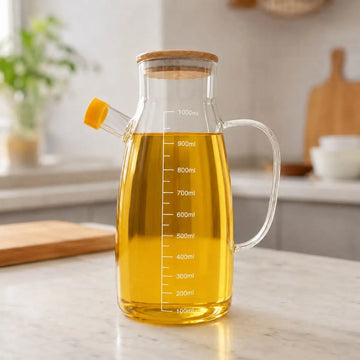Aceitero de Vidrio 1000 ml con Medidor