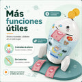 Alcancía infantil de cohete para guardar monedas y billetes con funciones prácticas