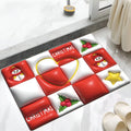 Detalle de la alfombra absorbente 3d navidad