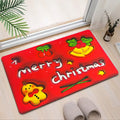 Alfombra absorbente 3d navidad en sala decorada