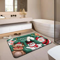 Alfombra absorbente 3d navidad en la entrada del hogar