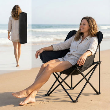 Silla Plegable Portátil para Camping y Playa Flex