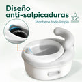 Inodoro de entrenamiento infantil con diseño antisalpicaduras y recipiente extraíble