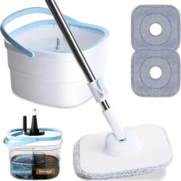 Trapeador con Balde Cuadrado y Escurridor Fácil Smart