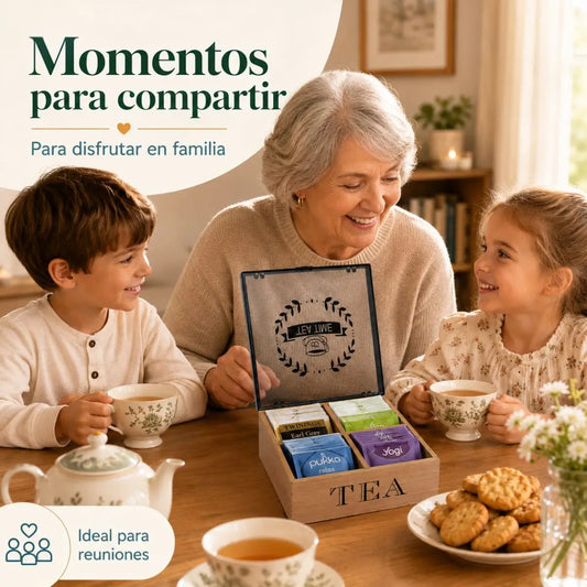 Caja Organizadora para Té 4 Divisiones Tea