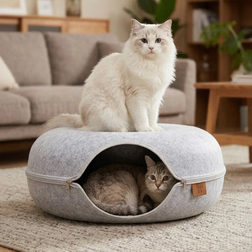 Cama para Gato Tipo Túnel Desarmable