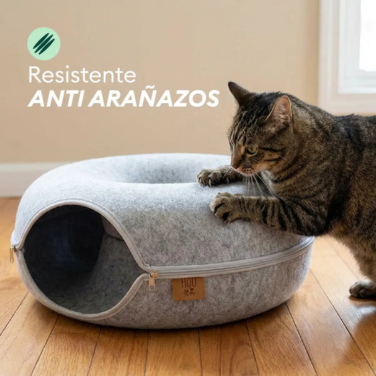 Cama para Gato Tipo Túnel Desarmable