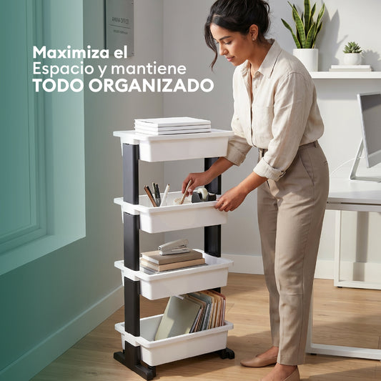 Organizador Multiuso de 4 Niveles con Ruedas Dario