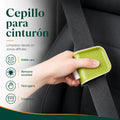 Cepillo para limpiar cinturón de seguridad con diseño de doble cara y agarre cómodo