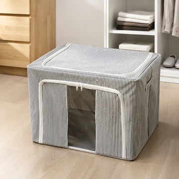 Cesta Organizadora Plegable para Sábanas y Ropa
