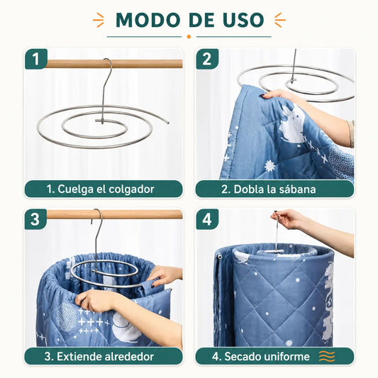 Colgador de Sábanas y Toallas de Acero Inoxidable
