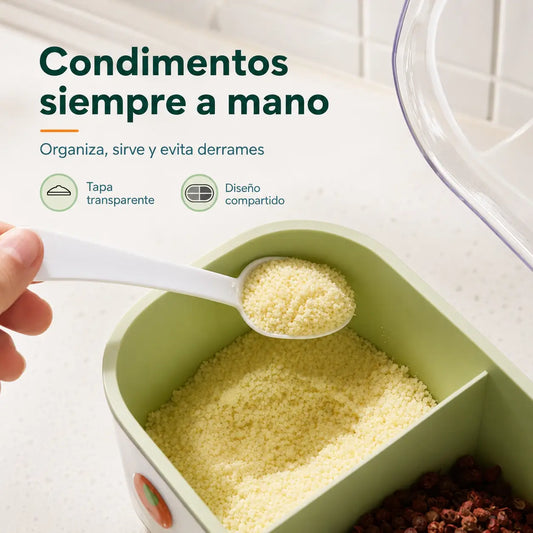 Condimentero de 3 Divisiones para Especias Sprart