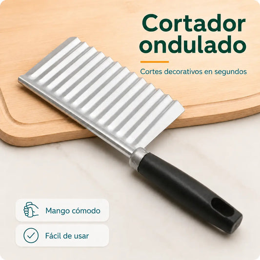 Cuchillo Ondulado para Papas Fritas y Decoración