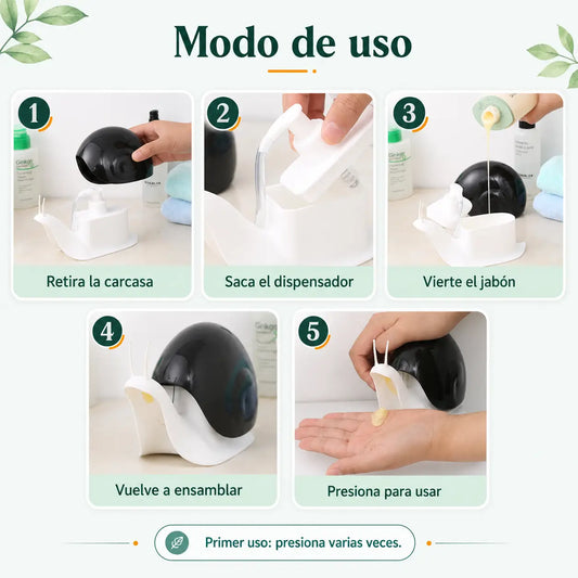 Dispensador de Jabón Modelo Caracol