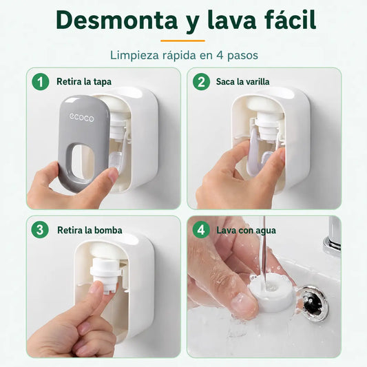Dispensador a Presión de Pasta Dental Ecoco