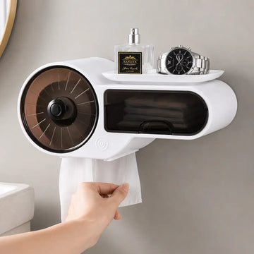 Dispensador de Papel Higiénico Adhesivo Modelo Radio