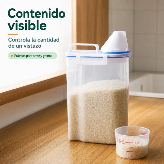 Dispensador de Arroz Multiuso de 2 Kilos