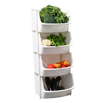 Organizador Multiuso Frutero Apilable De 4 Niveles