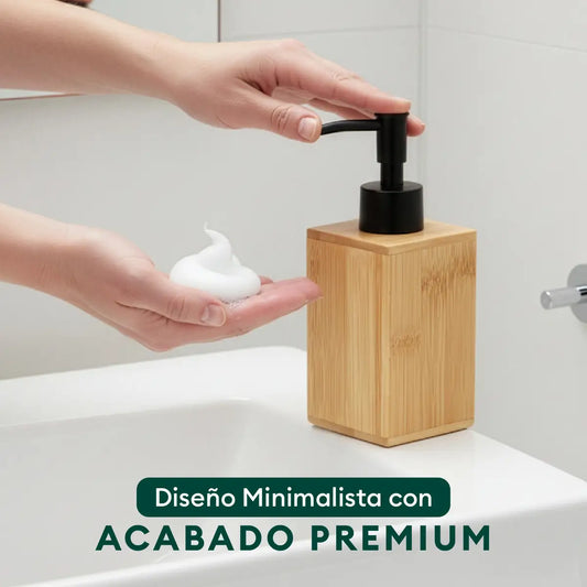 Dispensador de Jabón Liquido Bambú