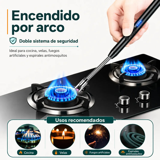Encendedor de Plasma Eléctrico Recargable Flexible